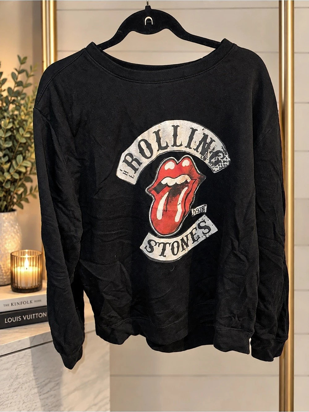 The Rolling Stones Graphic Sweatshirt Black Large